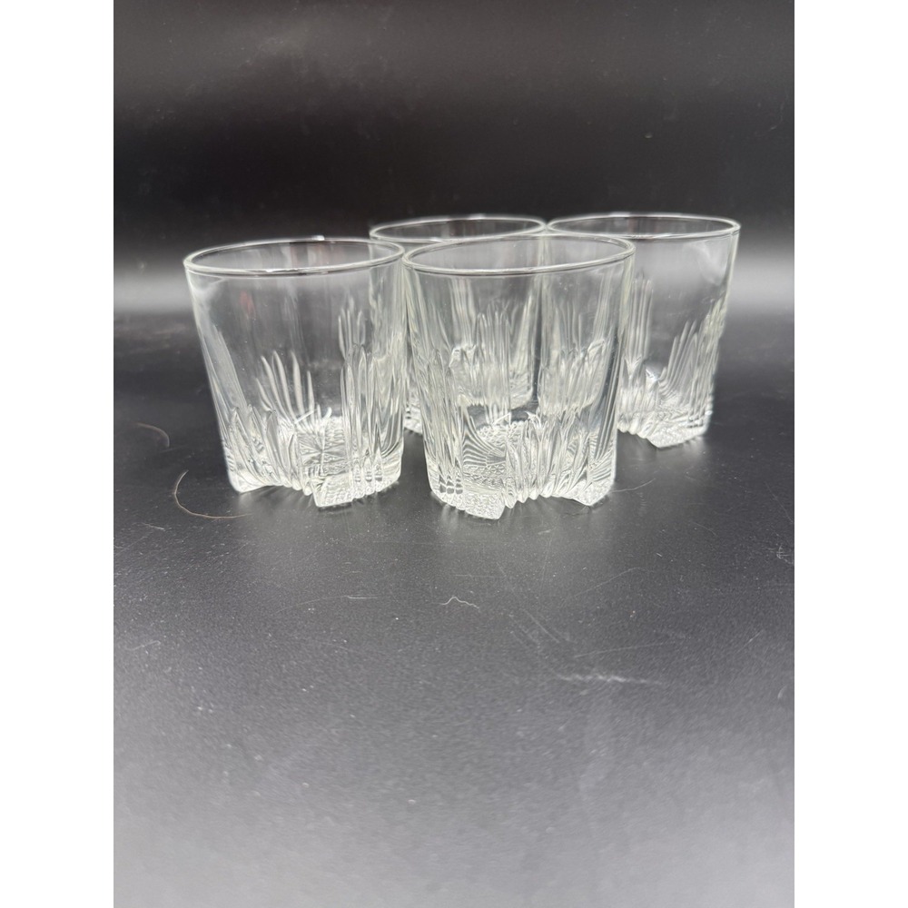 Italian Bormioli Rocco Selecta 10 oz rocks/lowball whiskey glasses. Set Of 4 VTG